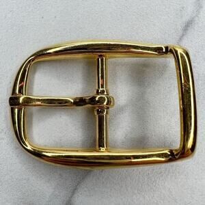 Vintage Gold Tone Simple Basic Belt Buckle for up to 1 Inch Belt